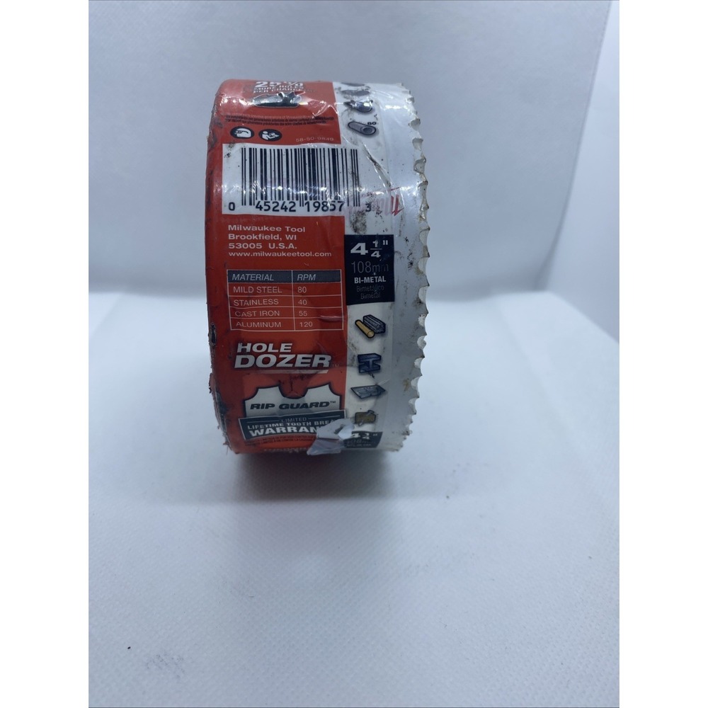 MILWAUKEE #49-56-9647 4 1/4" MULTI-MATERIAL HOLE SAW BRAND NEW FACTORY SEALED - Picture 2 of 4